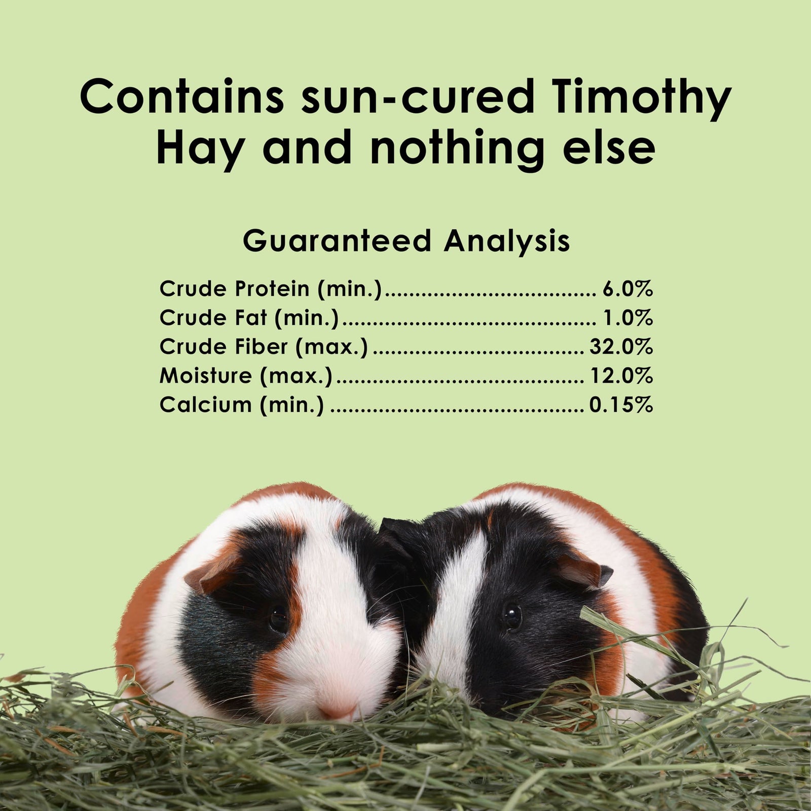 Kaytee Timothy Hay, High Fiber, Grown Specifically for Small Animals, Rabbits, Guinea Pigs, Chinchillas, Ideal Bulk Order for Small Pets, 12 pounds