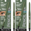 Revlon ColorStay Pencil Waterproof Eyeliner, Smudge-Proof, Eye Makeup with Built-In Sharpener, Stocking Stuffer for Women, 201 Black, 0.01 oz