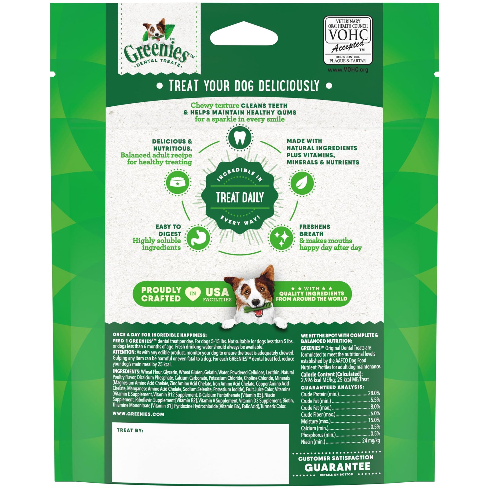 Greenies Veterinarian-Recommended Natural Dental Dog Treats Regular Size, Original Flavor, 12 oz. Pack, 43 Count