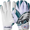 Franklin Sports Youth NFL Football Receiver Gloves - Kids Football Gloves Pair - NFL Team Logos and Silicone Palm