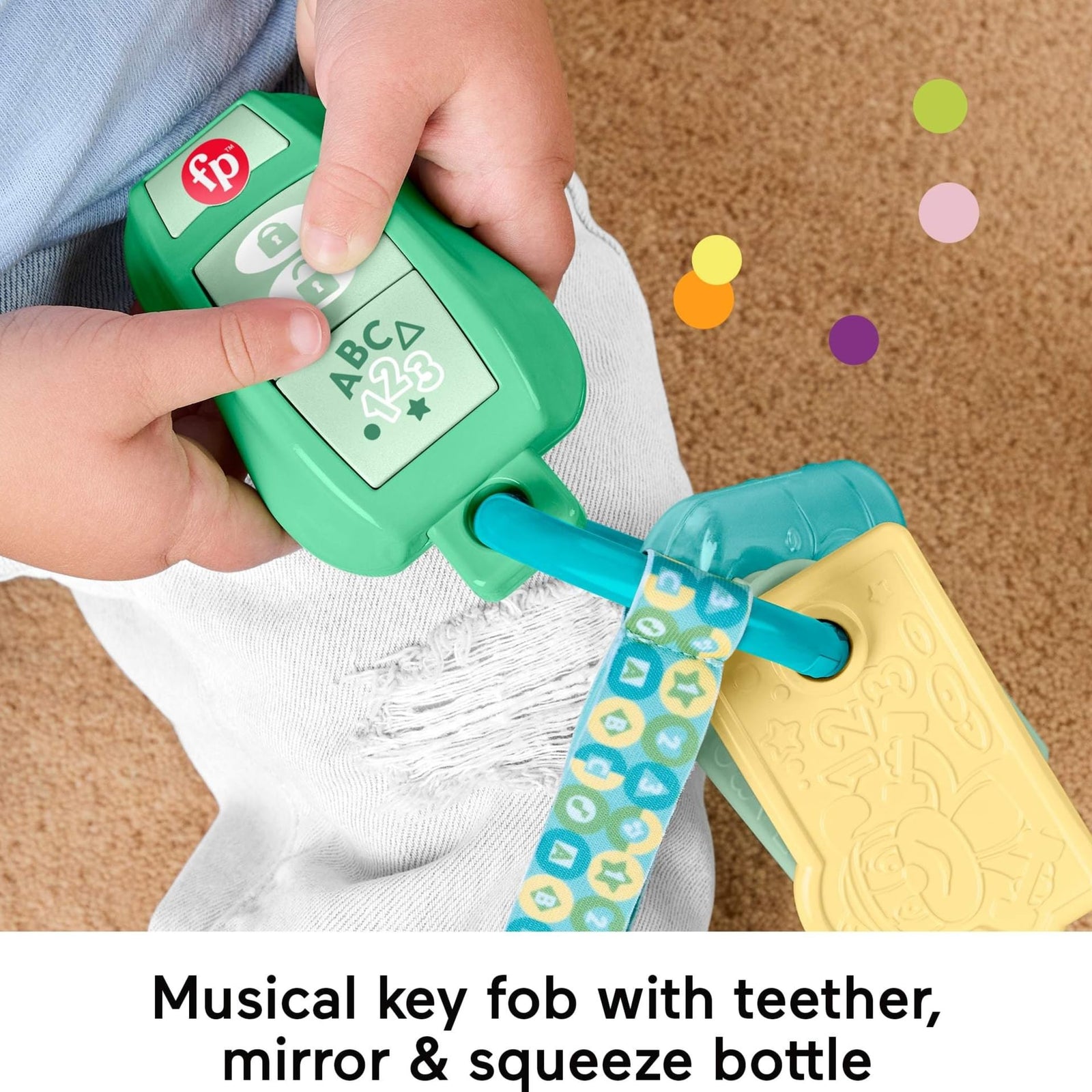 Fisher-Price Baby & Toddler Toy Laugh & Learn Coffee Mug Musical Activity with Lights & Educational Songs for Infants Ages 6+ Months