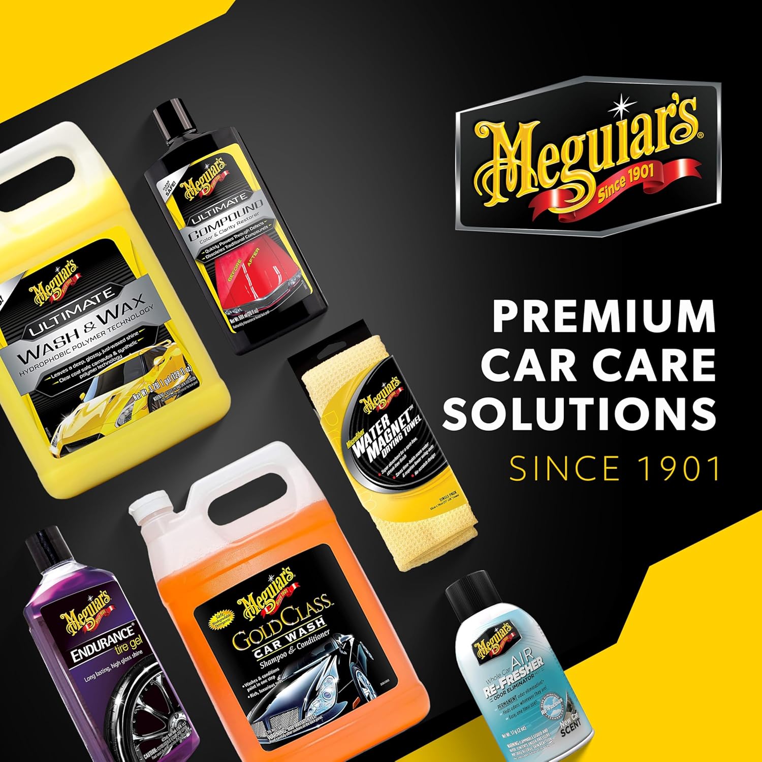 Meguiar's Air Re-Fresher Odor Fighting Spray, New Car Scent,Convenient Air Freshener that Instantly Fights Odors and Leaves Behind a Long-Lasting New Car Scent, 8 Oz Trigger Spray