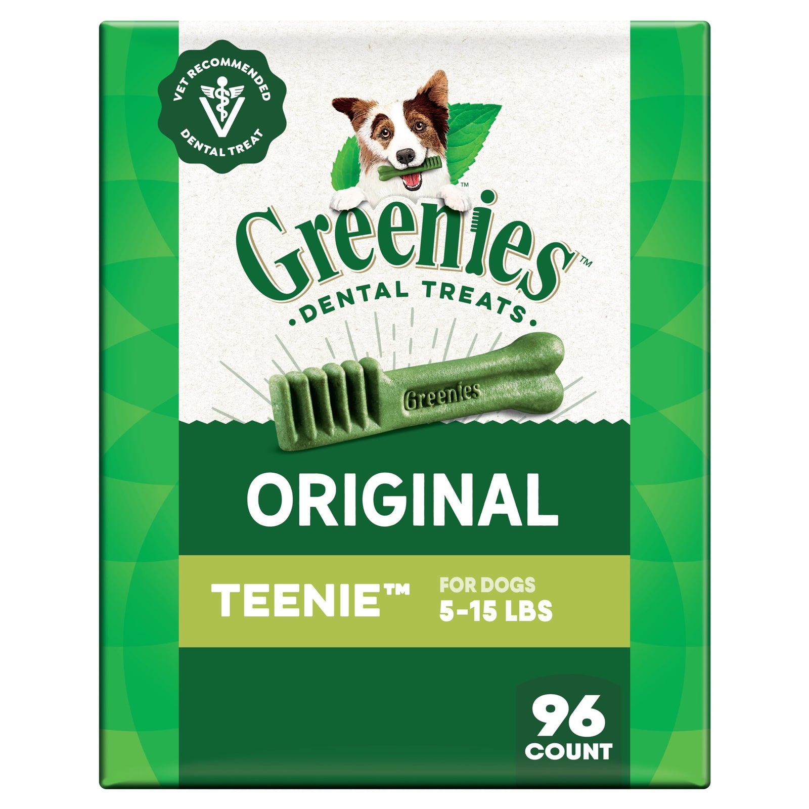 Greenies Veterinarian-Recommended Natural Dental Dog Treats Regular Size, Original Flavor, 12 oz. Pack, 43 Count