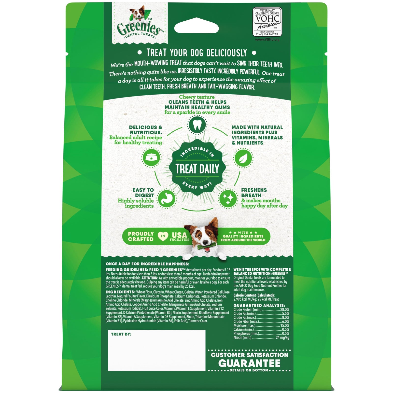 Greenies Veterinarian-Recommended Natural Dental Dog Treats Regular Size, Original Flavor, 12 oz. Pack, 43 Count