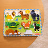 Melissa & Doug Safari Wooden Chunky Puzzle (8 pcs), Educational Screen Free Activity for Toddler, Preschoolers and Kids Ages 2+ - FSC Certified