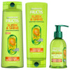 Garnier Fructis Sleek & Shine Shampoo, Conditioner + Anti-Frizz Serum Set for Frizzy, Dry Hair, Argan Oil (3 Items), 1 Kit (Packaging May Vary)