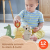 Fisher-Price Wood Toddler Toy Veggie Stacker, Tiny Garden Wooden Sorting & Stacking Activity for Preschool Kids Ages 18+ Months (Amazon Exclusive)