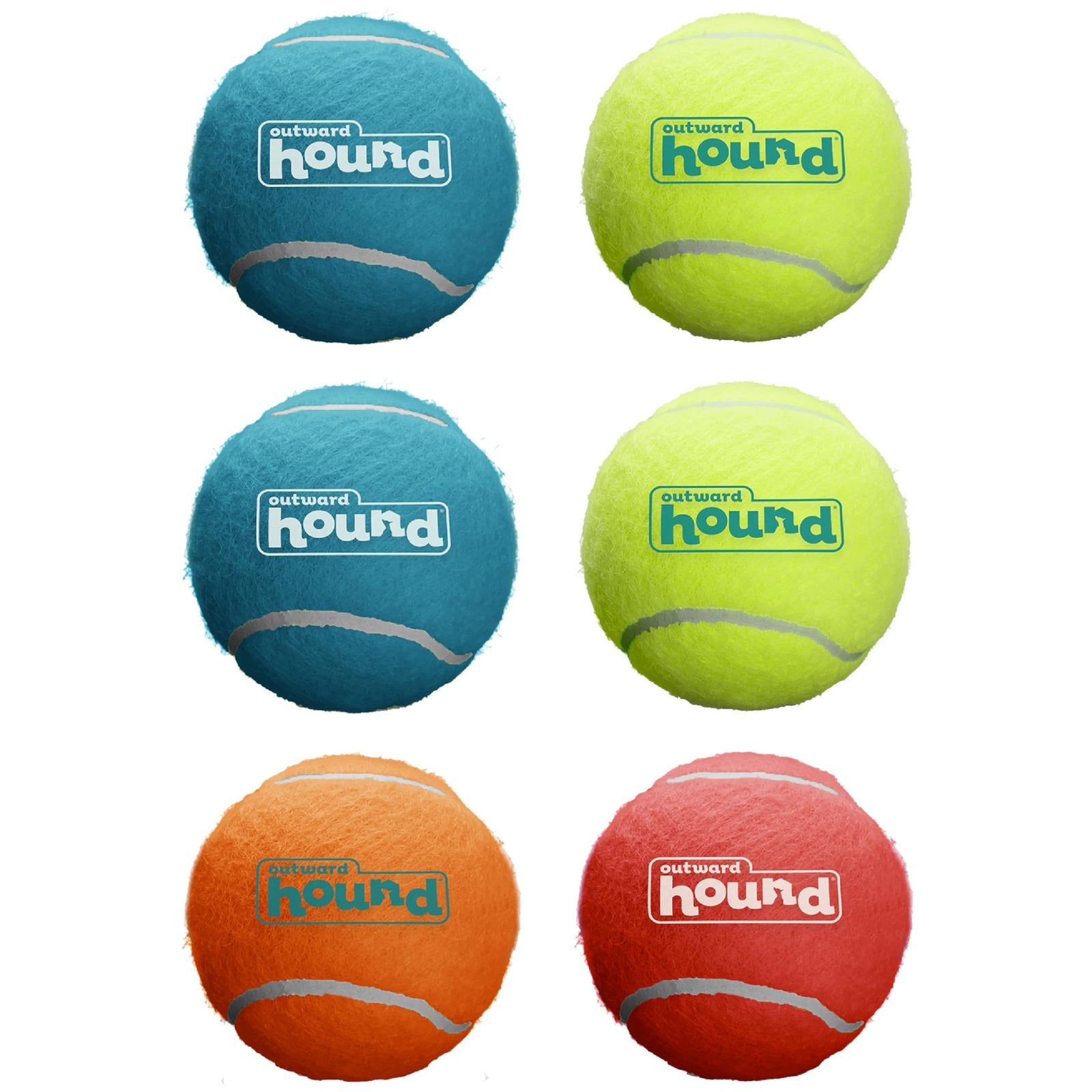Outward Hound Squeaker Ballz 4-Pack Tennis Ball Dog Toys with Squeaker, Interactive Fetch Play for Pets Under 25 lbs, Training Balls for Indoor & Outdoor Exercise, Small, 2-inch