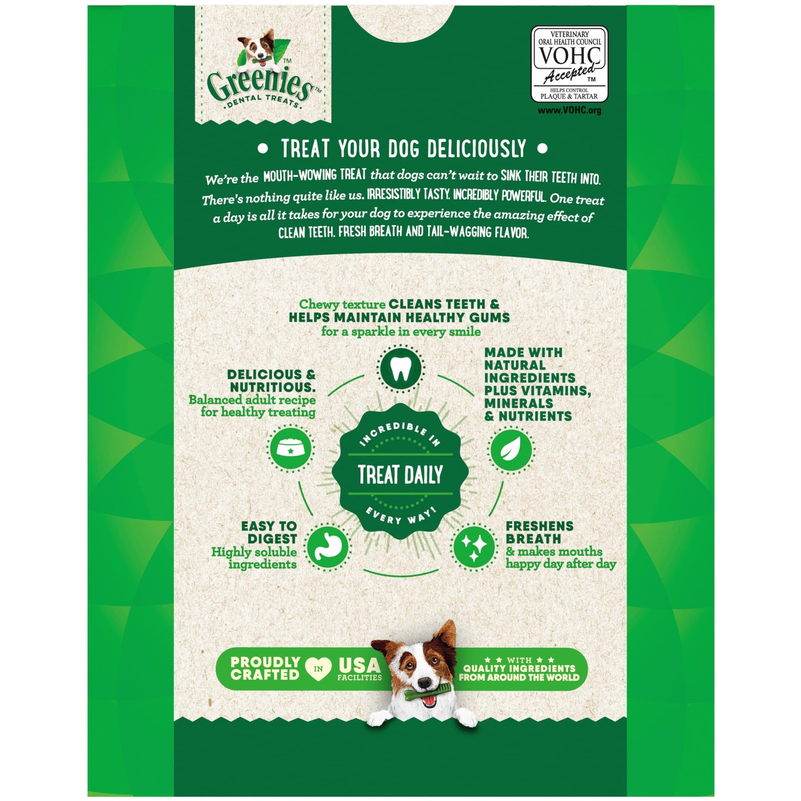 Greenies Veterinarian-Recommended Natural Dental Dog Treats Regular Size, Original Flavor, 54 oz. Pack, 192 Count