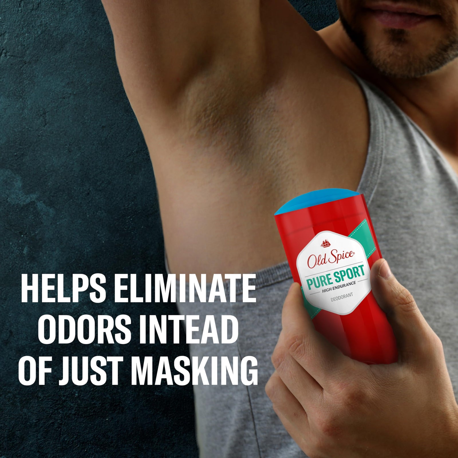 Old Spice Aluminum Free Deodorant For Men, High Endurance, 24/7 Sweat Defense & Odor Protection, 24/7 Freshness & Lasting Scent, Pure Sport Scent, 2.25 oz