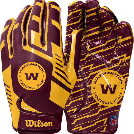 WILSON NFL Stretch Fit Football Gloves – Youth and Adult Sizes