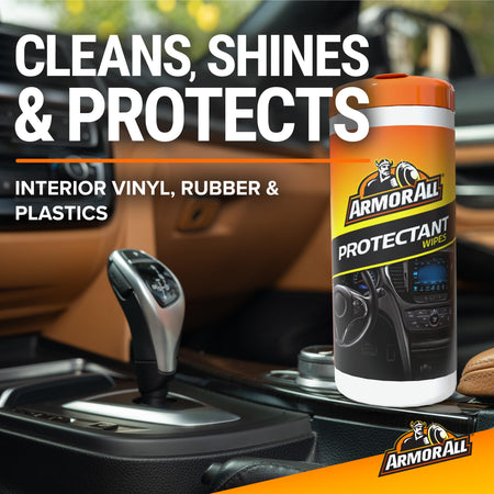 Armor All Original Protectant Wipes, Car Interior Cleaner Wipes with UV Protection to Fight Cracking & Fading, 30 Count