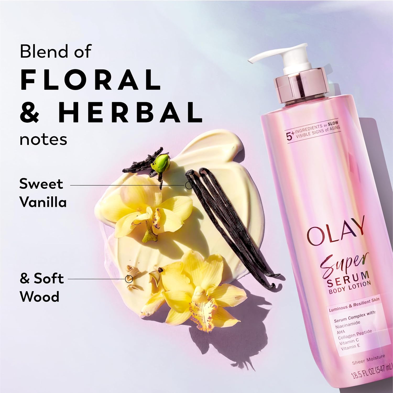 Olay Super Serum Body Wash + Hand & Body Lotion Bundle for Dry Skin, 24hr Long Lasting Hydration, 5+ Ingredient Serum Complex for Luminous Skin, 18.5 fl oz (Pack of 2)