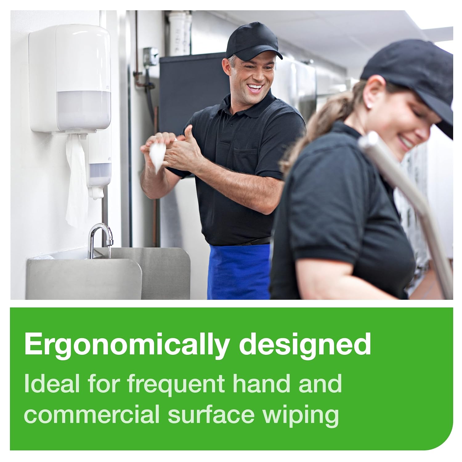 Tork Centerfeed Wall Mounted Dispenser White - M2 + Refill - Centerfeed Hand Towel White, 6 x 600 Sheets