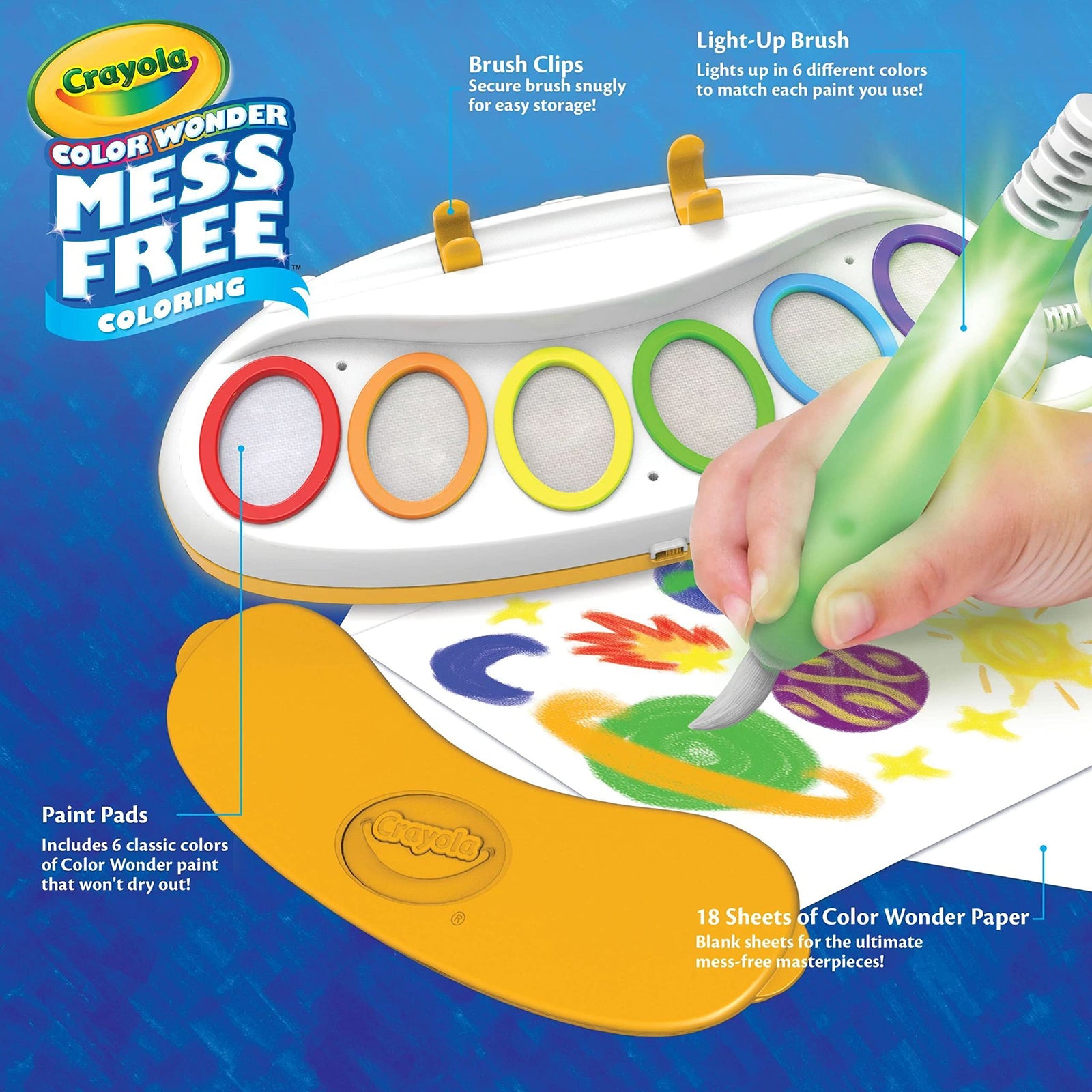 Crayola Color Wonder Mess Free Coloring Pages (50ct), Create Your Own Coloring Pages, Blank Color Wonder Refill, Toddler Toys & Gifts
