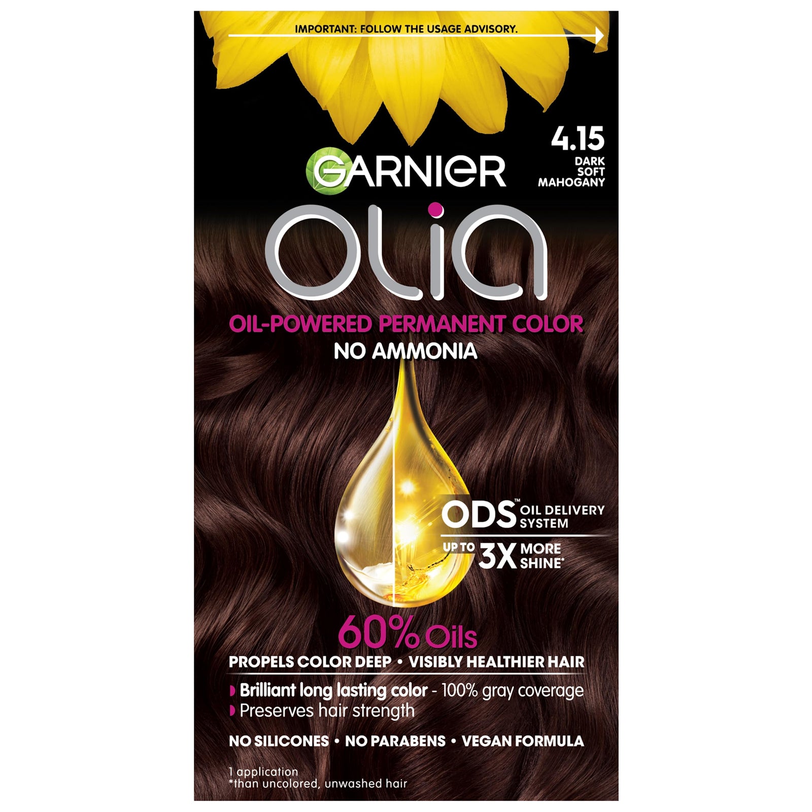 Garnier Hair Color Olia Ammonia-Free Brilliant Color Oil-Rich Permanent Hair Dye, 9 1/2.1 Lightest Ash Blonde, 1 Count (Packaging May Vary)