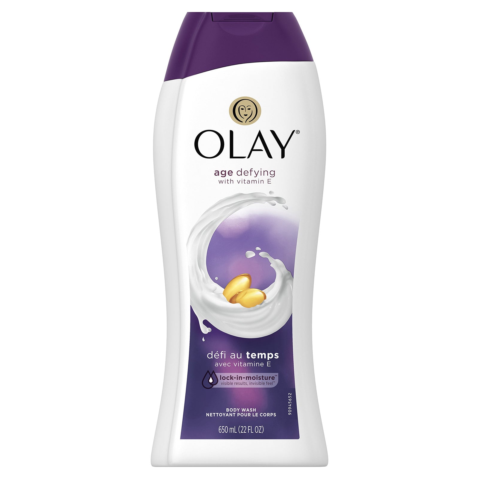 Olay Body Wash for Women, Age Defying with Vitamin E, 24hr Moisturizing, Hydrating & Refreshing, B3 Vitamin Complex, Free of Parabens & Phthalates, For All Skin Types, Scented, 33 fl oz (Pack of 4)