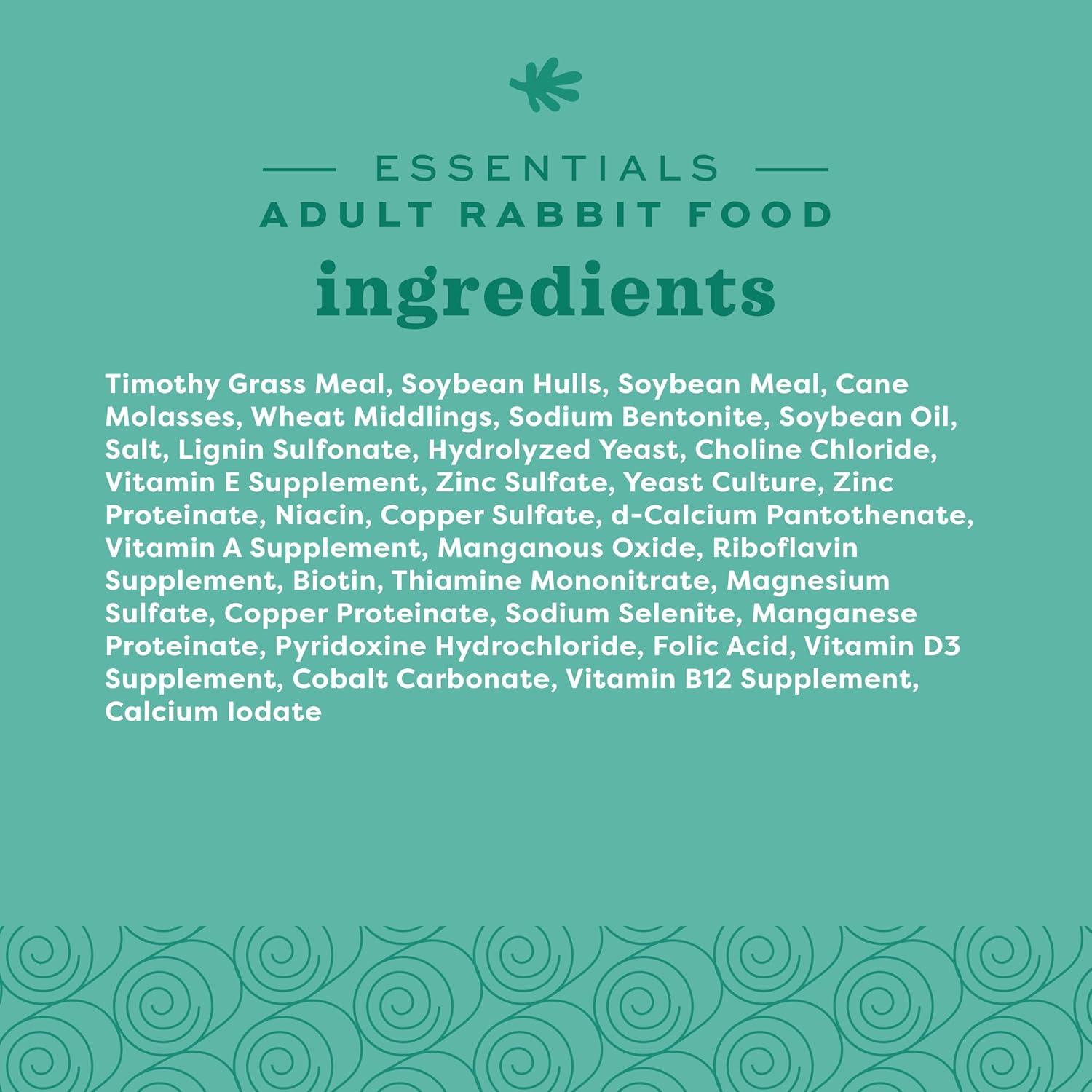 Oxbow Essentials Rabbit Food, Adult Rabbit, Made with Oxbow Timothy Hay, Pet Pellets with Vitamins & Minerals, Small Animal Pet Products, Bunny Supplies, Made in USA, Bunny Food, 5 lb