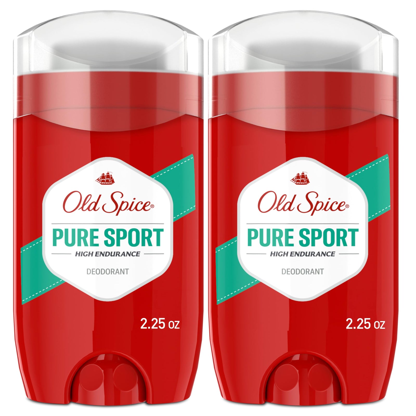 Old Spice Aluminum Free Deodorant For Men, High Endurance, 24/7 Sweat Defense & Odor Protection, 24/7 Freshness & Lasting Scent, Pure Sport Scent, 2.25 oz