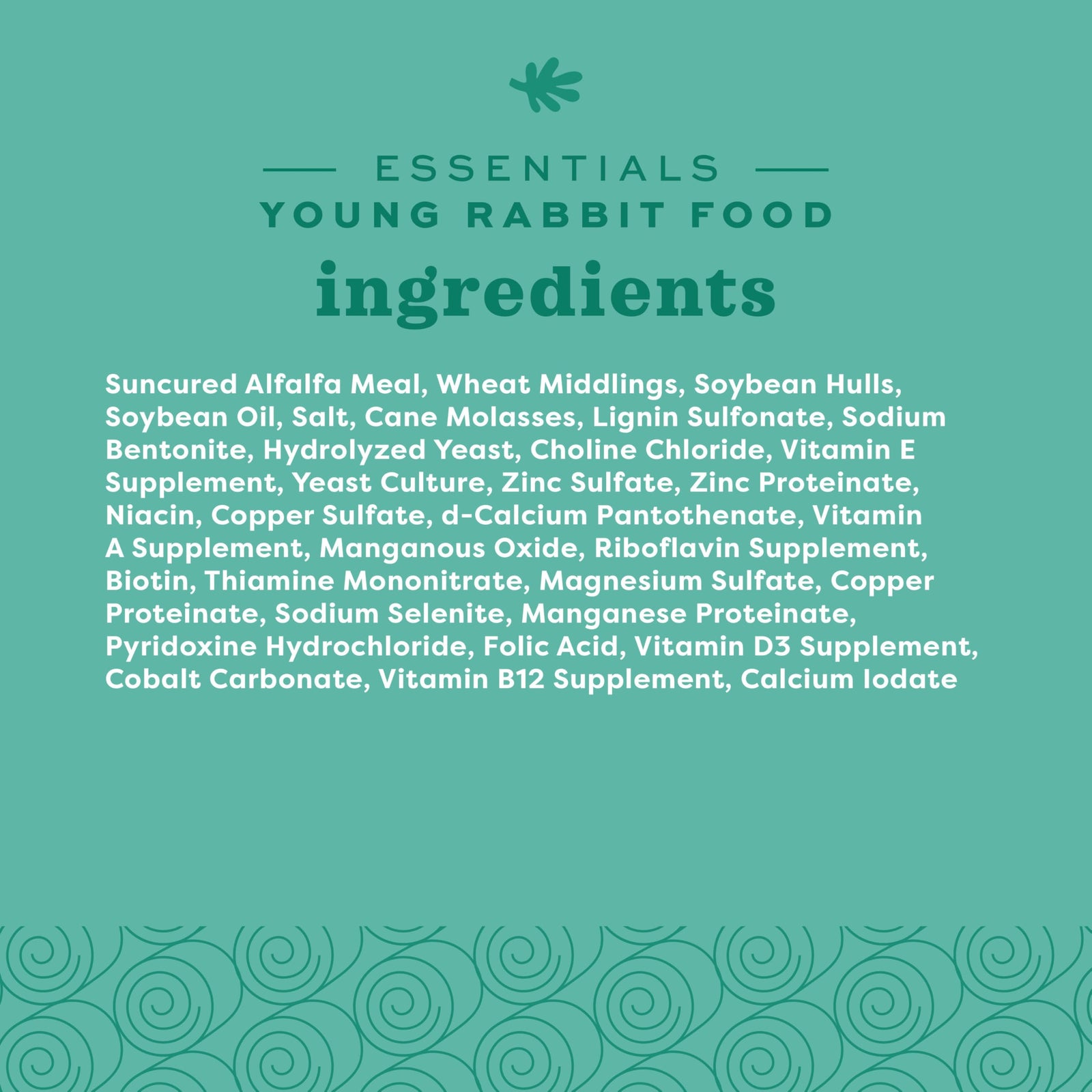 Oxbow Essentials Rabbit Food, Young Rabbit, Made with Oxbow Timothy, Pet Food Pellets for Bunnies, Small Animal Pet Products, Made in USA, High Fiber Bunny Supplies, 10 lb. bag