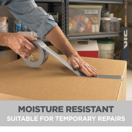 3M Utility Basic Duct Tape, 1.88 in x 30 yd, 3 Rolls, Moisture Resistant, Great for Light Duty Temporary Indoor Repairs for Tile, Laminate, Plastic, Wood, and Glass, Tear by Hand (1030-3PK)