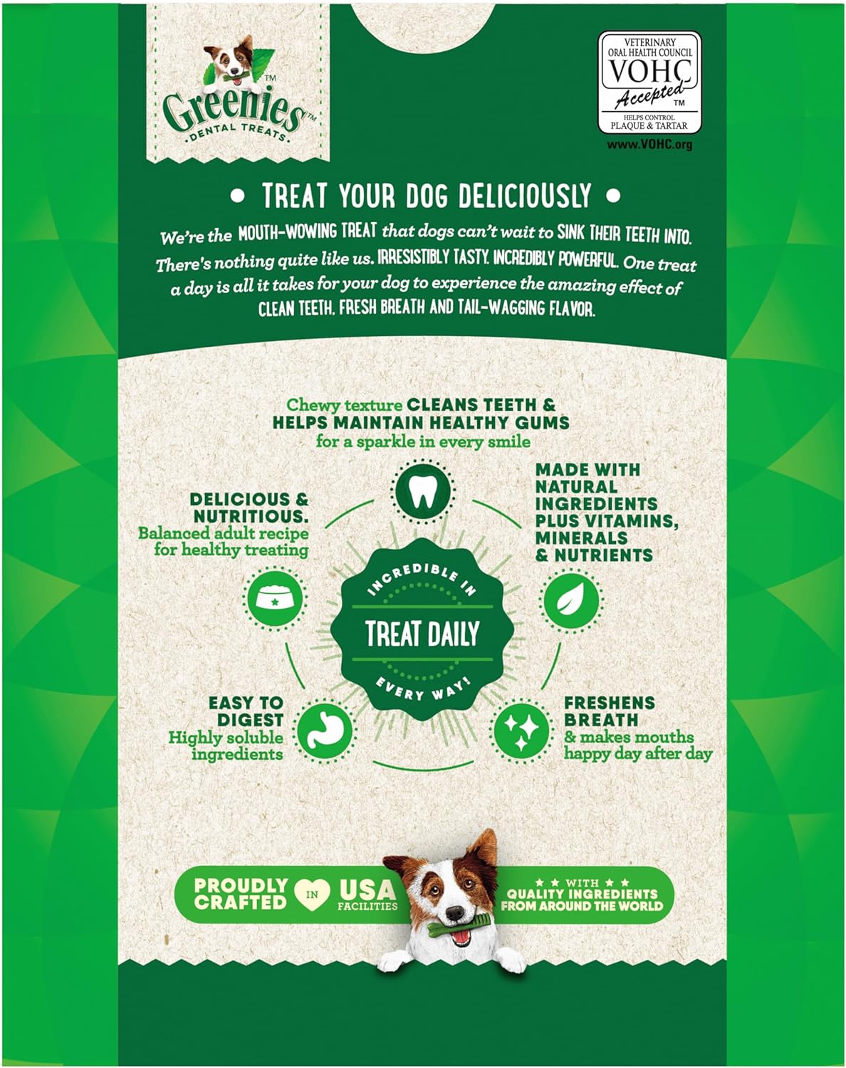 Greenies Veterinarian-Recommended Adult Natural Dental Dog Treats Regular Size, Original Flavor, 3 oz. Pack, 3 Count