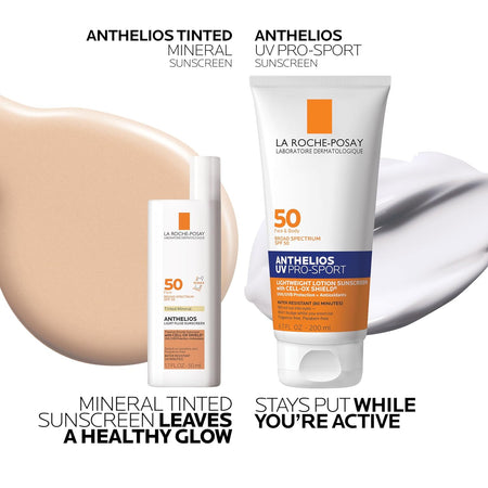 La Roche-Posay Anthelios Sunscreen SPF 50, Ultra-Light Fluid Broad Spectrum SPF 50, Face Sunscreen with Titanium Dioxide Mineral, Lightweight & Fast-Absorbing, Oil-Free, Matte Finish