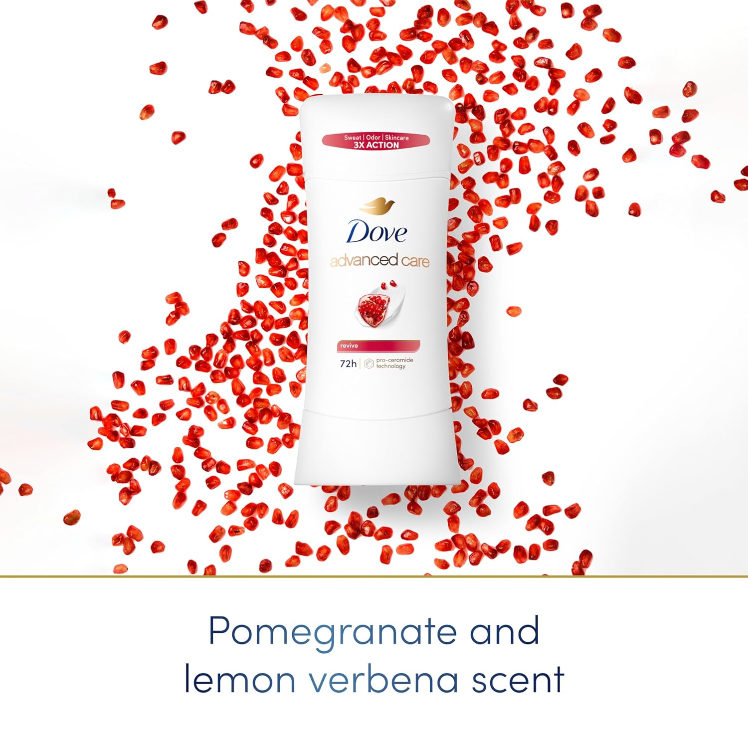 Dove Advanced Care Antiperspirant Deodorant Stick Cool Essentials 4 ct for helping your skin barrier repair after shaving 72 hour odor control and sweat protection with Pro Ceramide Technology 2.6 oz