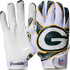 Franklin Sports Youth NFL Football Receiver Gloves - Kids Football Gloves Pair - NFL Team Logos and Silicone Palm