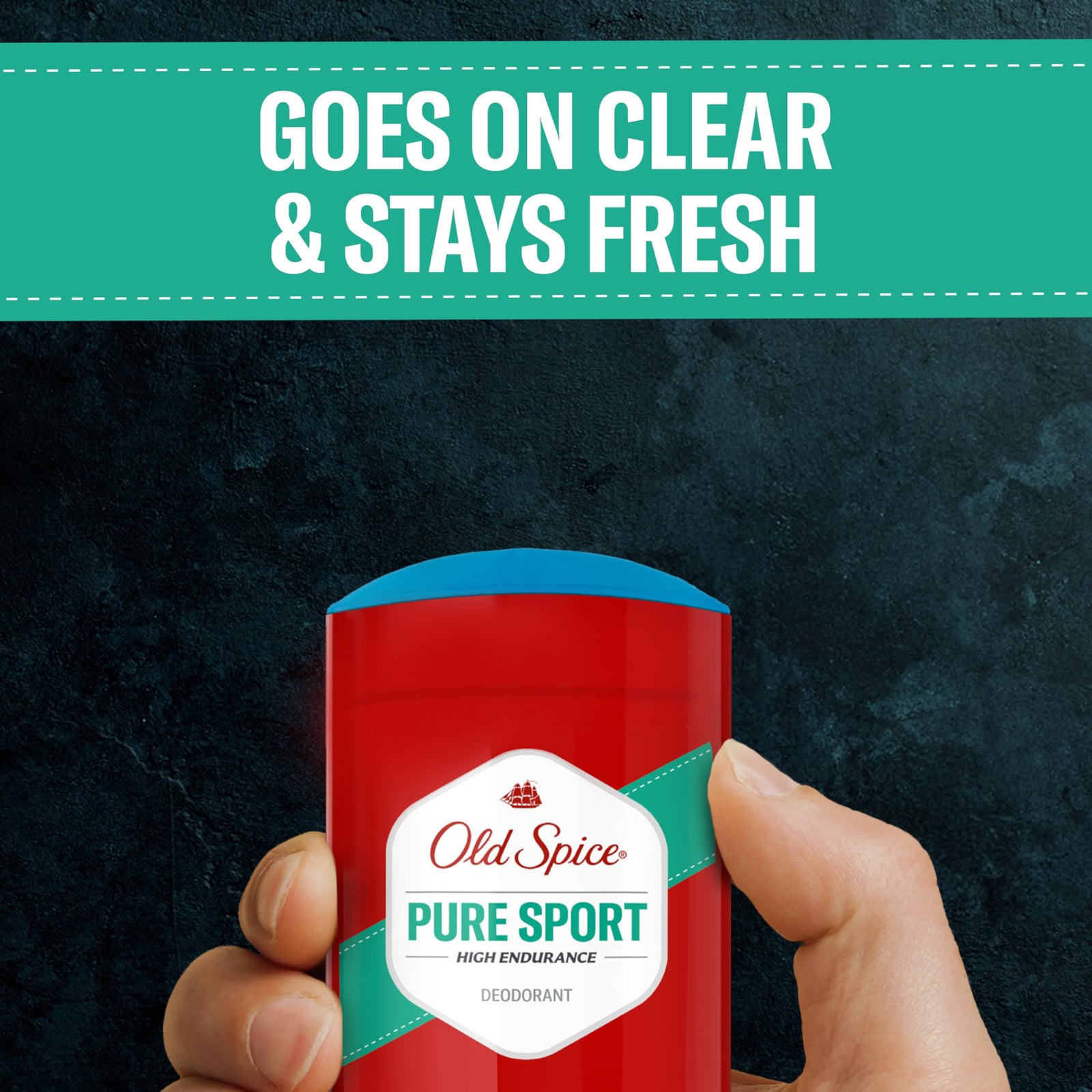 Old Spice Aluminum Free Deodorant For Men, High Endurance, 24/7 Sweat Defense & Odor Protection, 24/7 Freshness & Lasting Scent, Pure Sport Scent, 2.25 oz