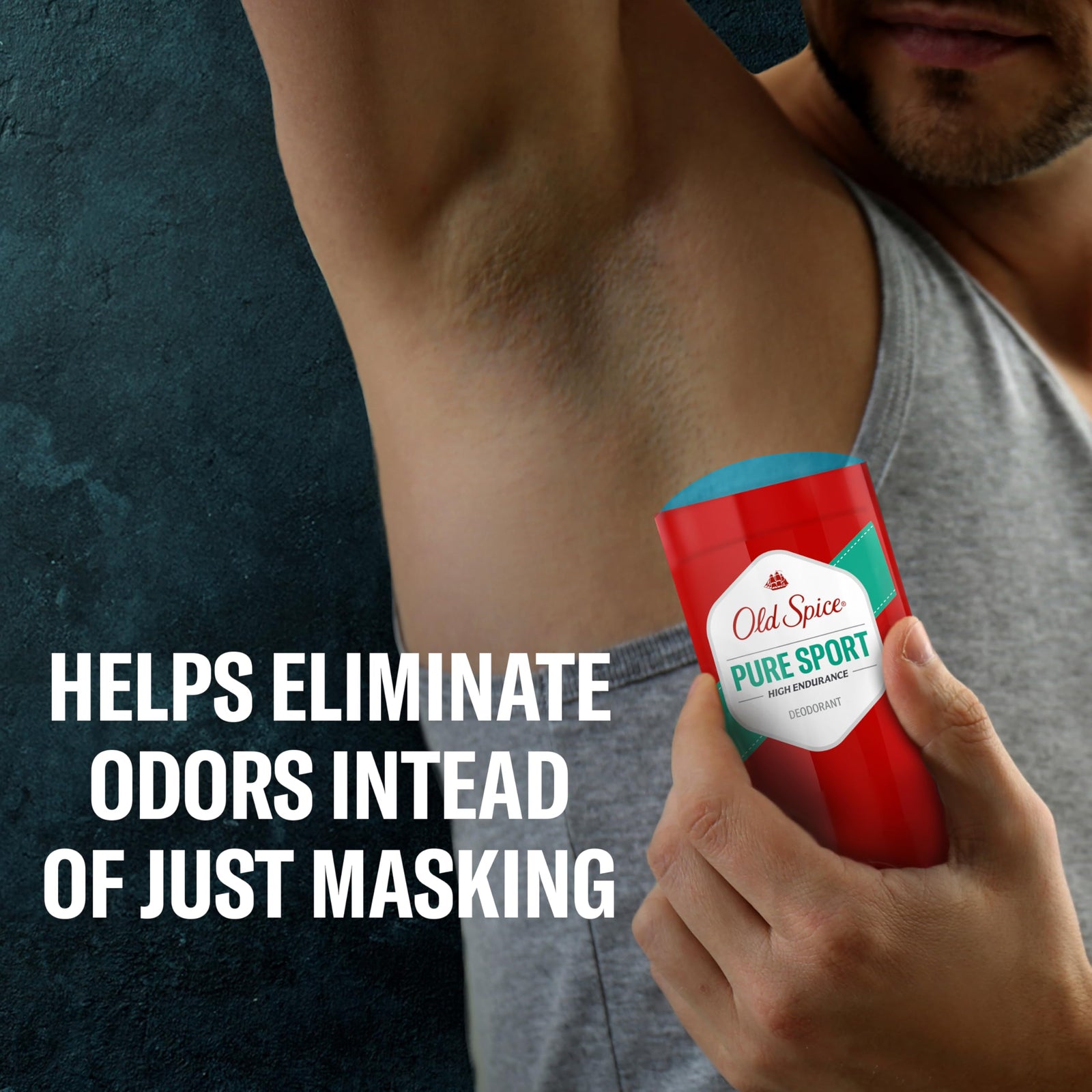 Old Spice Aluminum Free Deodorant For Men, High Endurance, 24/7 Sweat Defense & Odor Protection, 24/7 Freshness & Lasting Scent, Pure Sport Scent, 2.25 oz