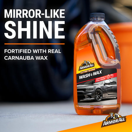 Armor All Ultra Shine Car Wash and Car Wax by Armor All, Cleaning Fluid for Cars, Trucks, Motorcycles, 64 Fl Oz Each
