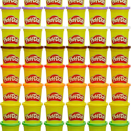 Play-Doh Bulk Pack of 48 Cans, 6 Sets of 8 Modeling Compound Colors, 3oz, Holiday Stocking Stuffers, Preschool Toys for Kids, Ages 2+ (Amazon Exclusive)