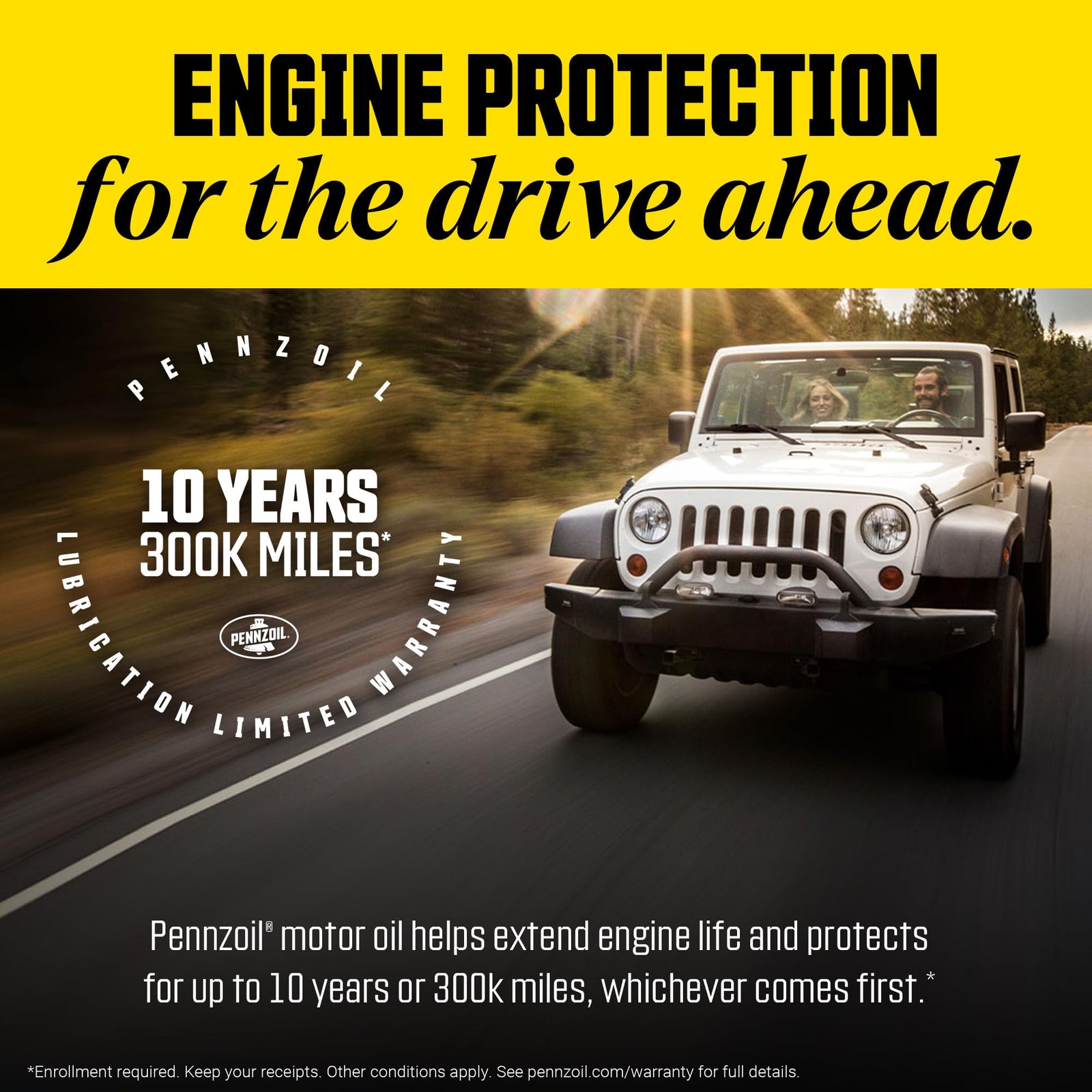 Pennzoil Motor Oil 10W-40 Motor Oil, 5 Quart (3 Pack)