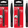 Revlon Ceramic Slanted Tip Tweezers, Precision For Eyebrow Shaping and Fine Hair Removal, Stocking Stuffer for Women & Men, Stainless Steel Body, 1 count