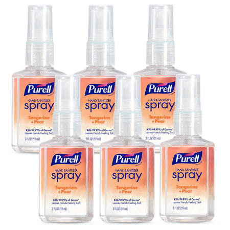 PURELL Advanced Hand Sanitizer Spray, Unscented, 2 fl oz Travel-Size Spray Bottle (Pack of 6) – 2023-04-EC