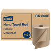 Tork Hand Towel Roll, Natural, Universal, H80, Extra Large, 100% Recycled, 1-Ply, 6 Rolls x 1000 ft, 8031000