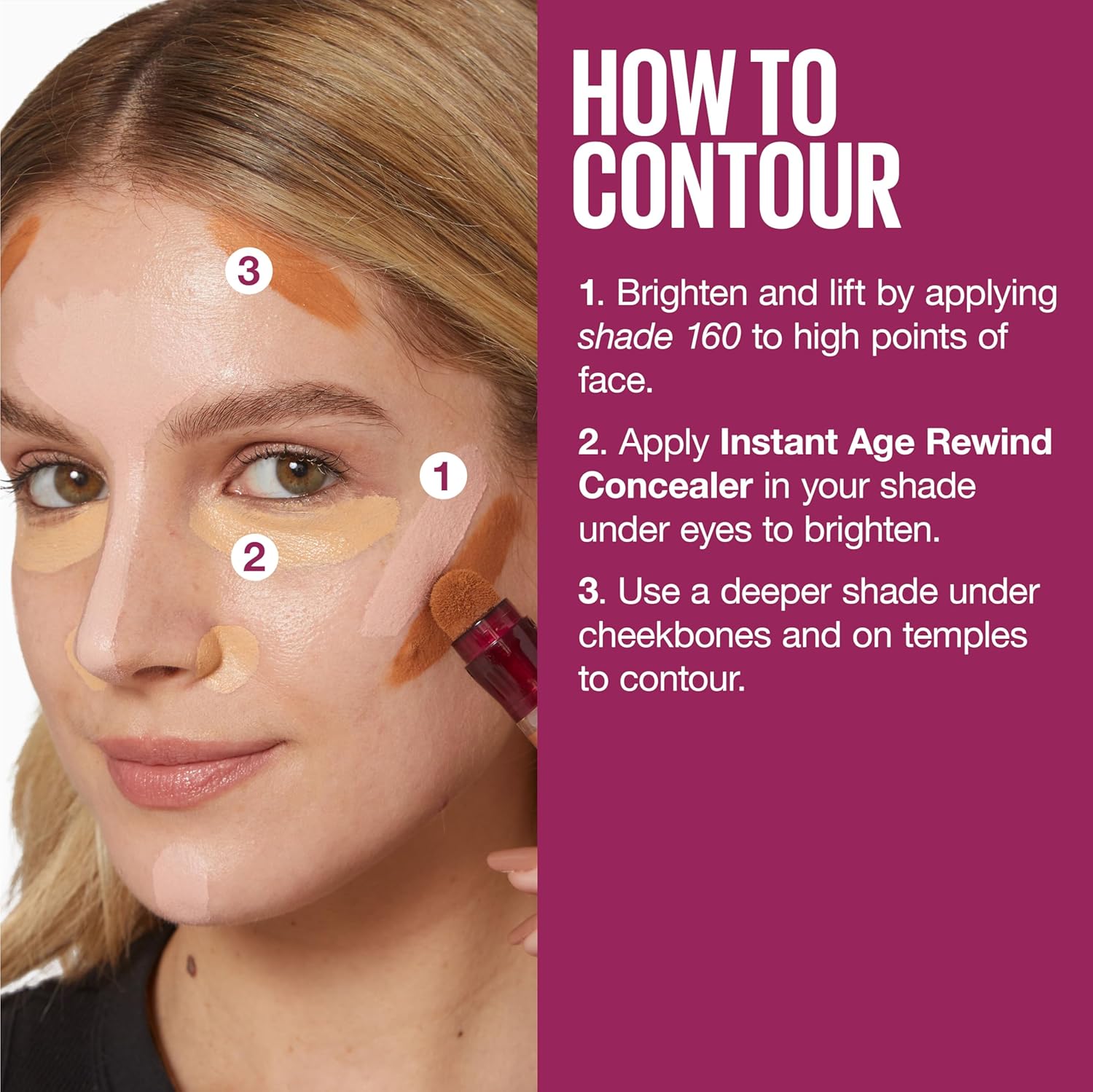 Maybelline Instant Age Rewind Eraser Dark Circles Treatment Multi-Use Concealer, 095, 1 Count (Packaging May Vary)