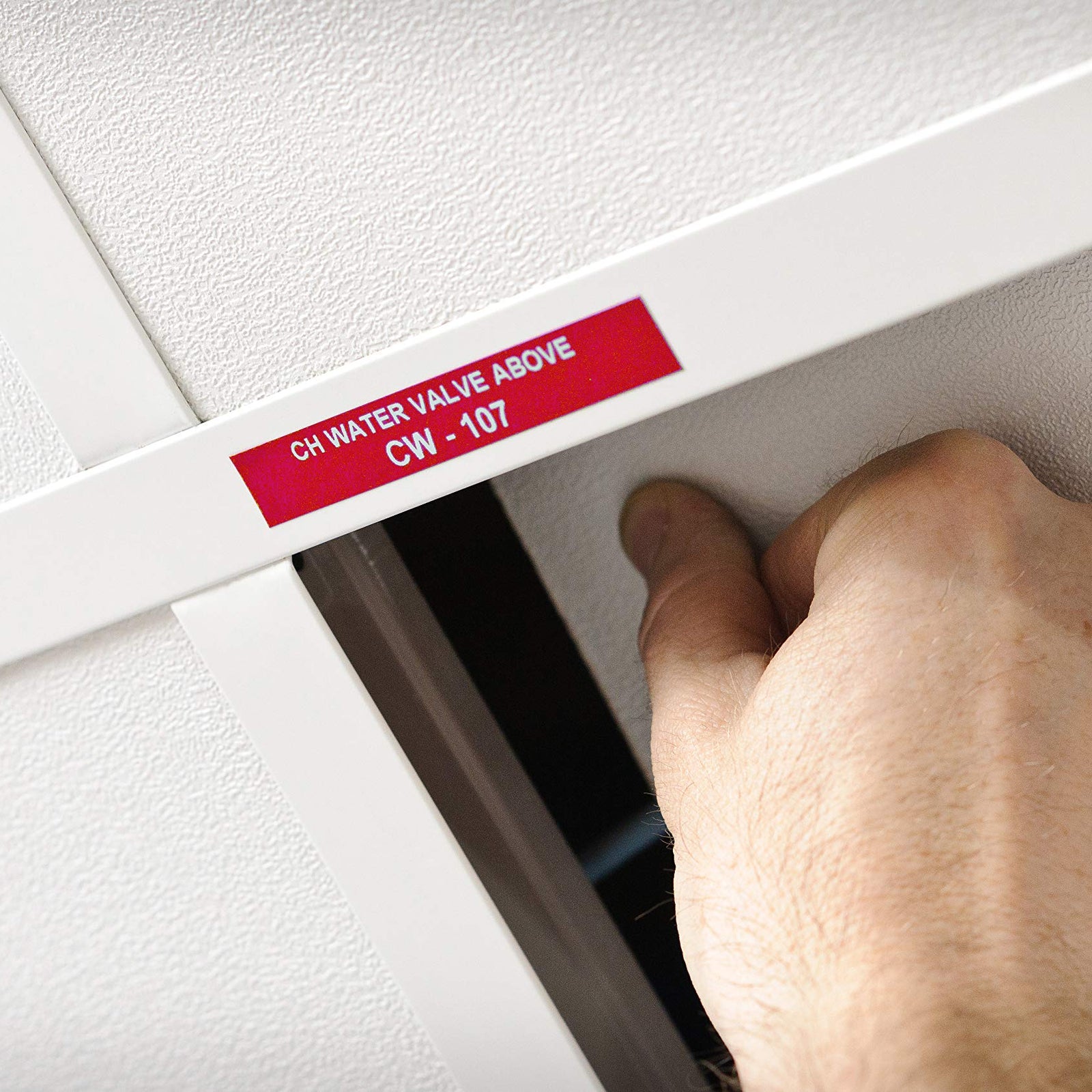 Brady Authentic (M21-375-595-BR) All-Weather Vinyl Label for Indoor/Outdoor ID, Lab and Equipment Labeling, White on Brown- ForM210, M210-LAB, M211, BMP21-PLUS and BMP21-LAB Printers, .375" W, 21' L