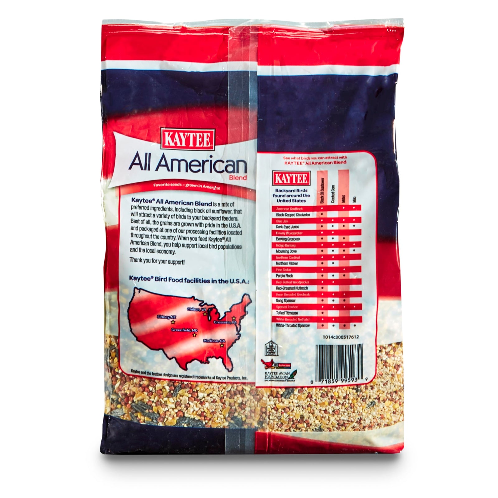 Kaytee All American Wild Bird Food Seed Blend, 5 Pound