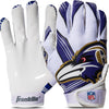 Franklin Sports Youth NFL Football Receiver Gloves - Kids Football Gloves Pair - NFL Team Logos and Silicone Palm