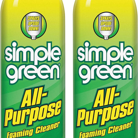 Simple Green All-Purpose Foaming Aerosol Cleaner, All-Purpose Cleaning and Degreasing, 20 Oz (Pack of 2)
