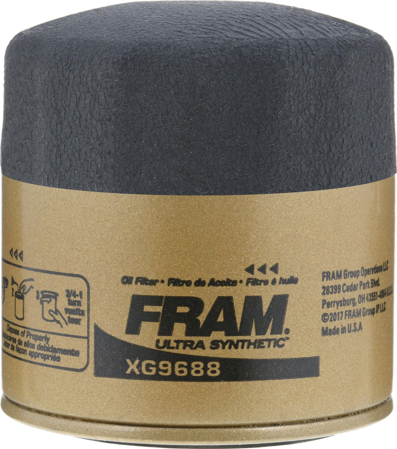 FRAM Extra Guard PH9688 10K Mile Change Automotive Replacement Interval Spin-On Engine Oil Filter for Select Vehicle Model Years, Vehicle Engine Protection Oil Filter for Everyday Drivers