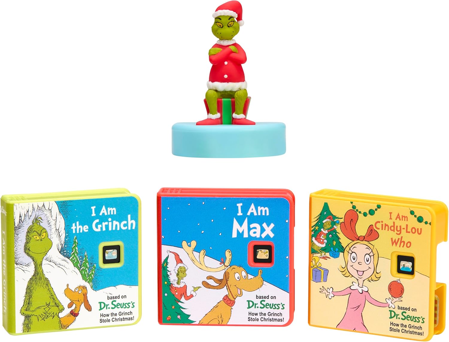 Little Tikes Story Dream Machine Dr. Seuss Grinch Collection, Storytime, Books, Audio Play Character, Gift and Toy for Toddlers and Kids Girls Boys Ages 3+ Years