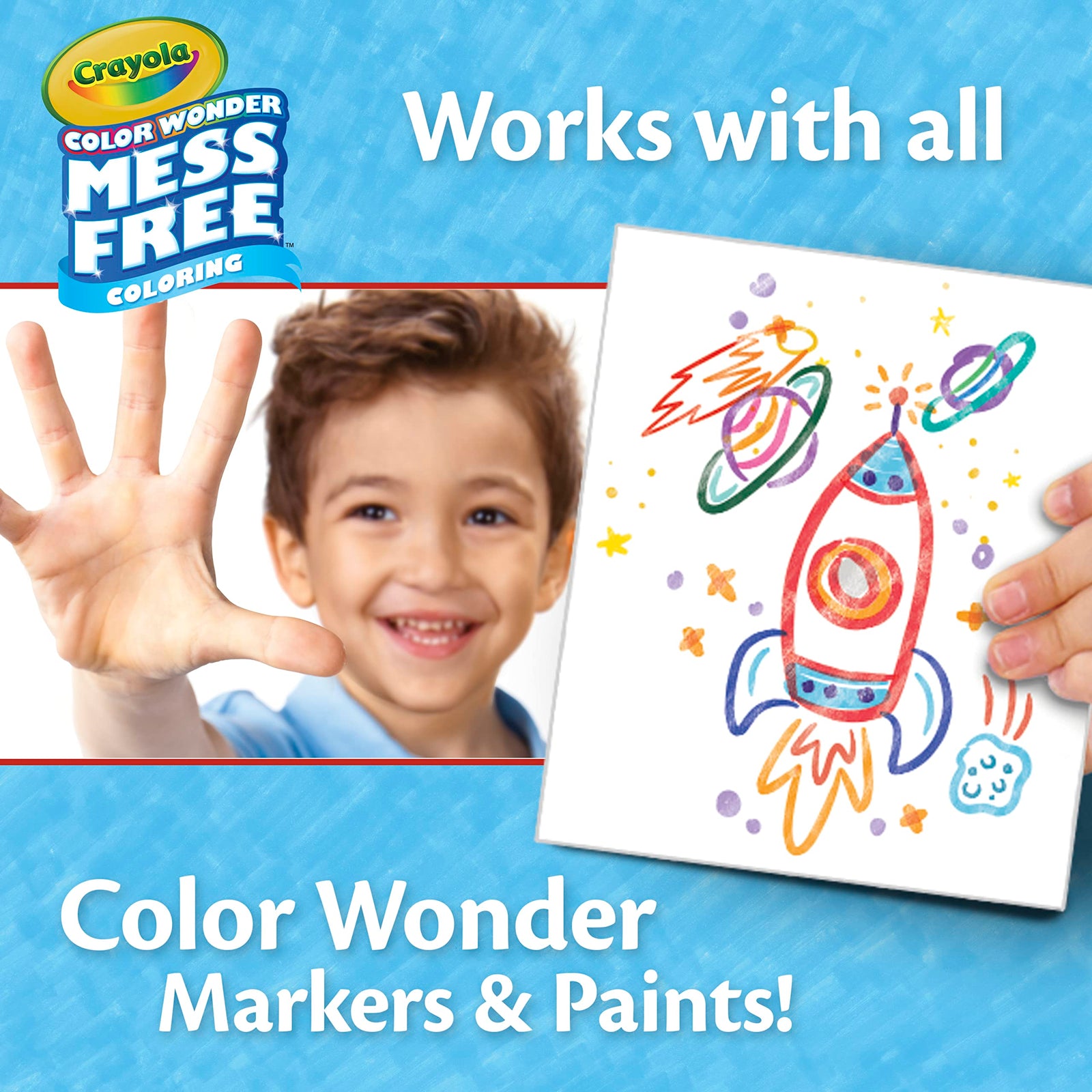 Crayola Color Wonder Mess Free Coloring Pages (50ct), Create Your Own Coloring Pages, Blank Color Wonder Refill, Toddler Toys & Gifts