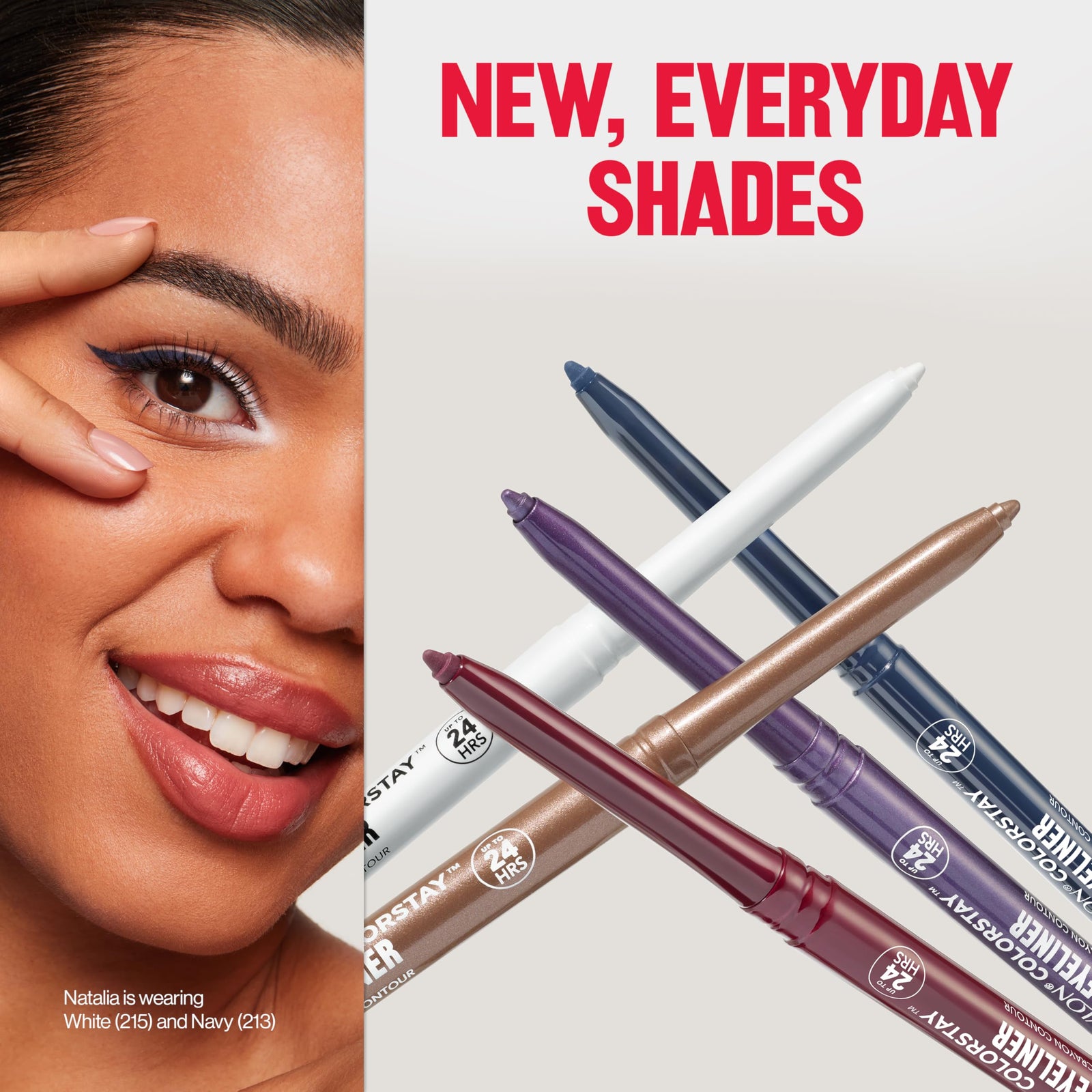 Revlon ColorStay Pencil Waterproof Eyeliner, Smudge-Proof, Eye Makeup with Built-In Sharpener, Stocking Stuffer for Women, 201 Black, 0.01 oz