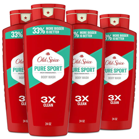 Old Spice Refreshing Body Wash for Men, 3X Defense, 24/7 Shower Fresh with Long Lasting Scent, Travel Size, Red Collection, Swagger with Cedarwood Scent, 3 oz