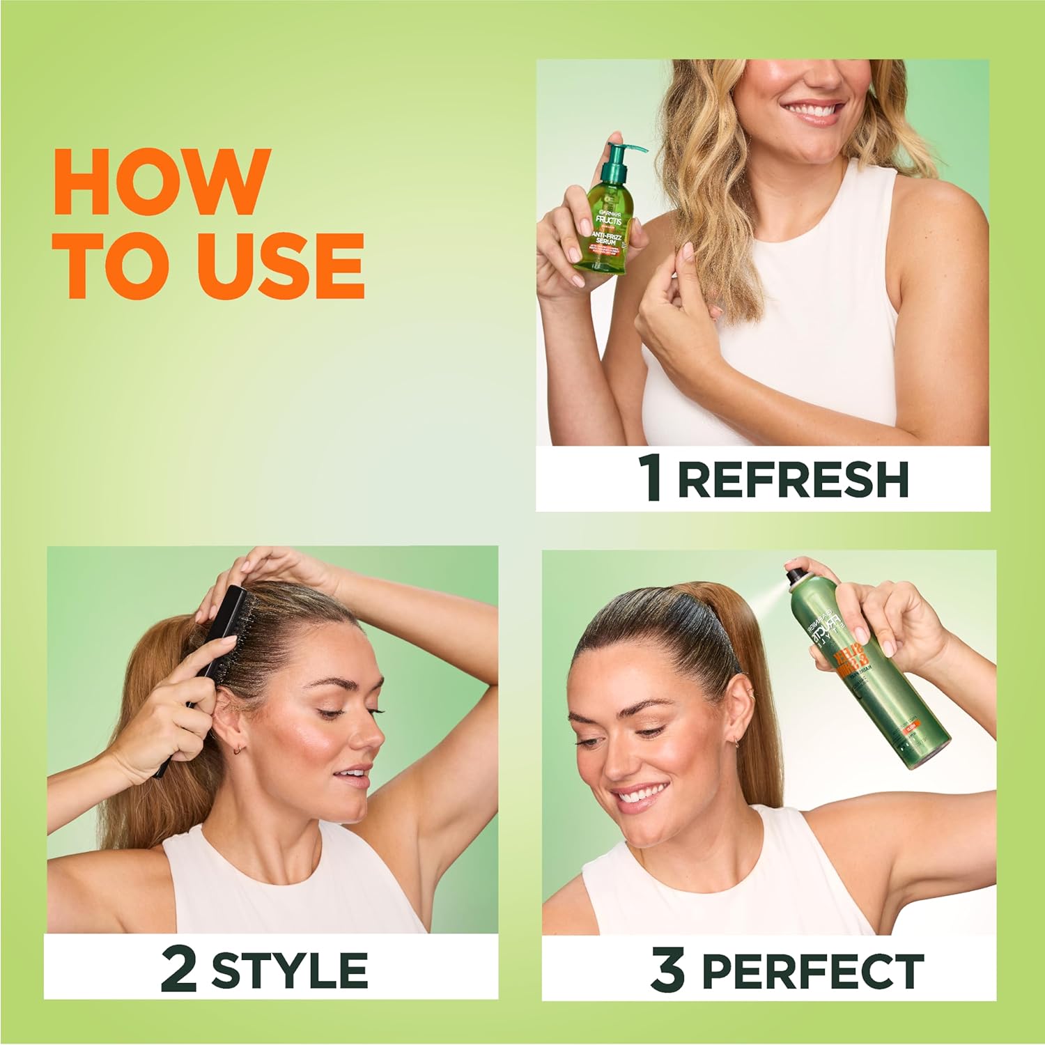 Garnier Fructis Style Sleek & Shine Anti-Humidity Hairspray - 8.25 Oz