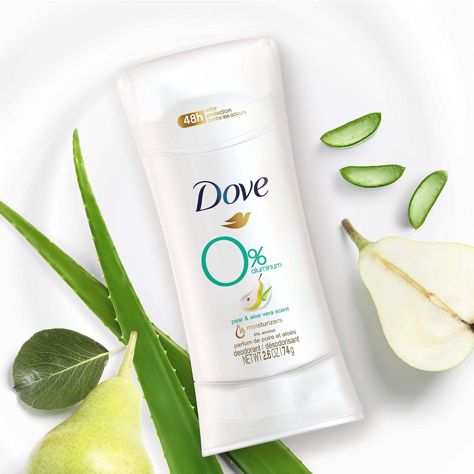 Dove Aluminum Free Deodorant for Women 3 Count Coconut and Pink Jasmine 72 hour odor protection 2.6 oz