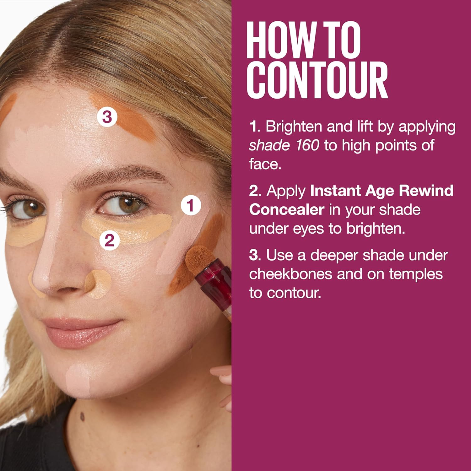 Maybelline Instant Age Rewind Eraser Dark Circles Treatment Multi-Use Concealer, 130, 1 Count (Packaging May Vary)